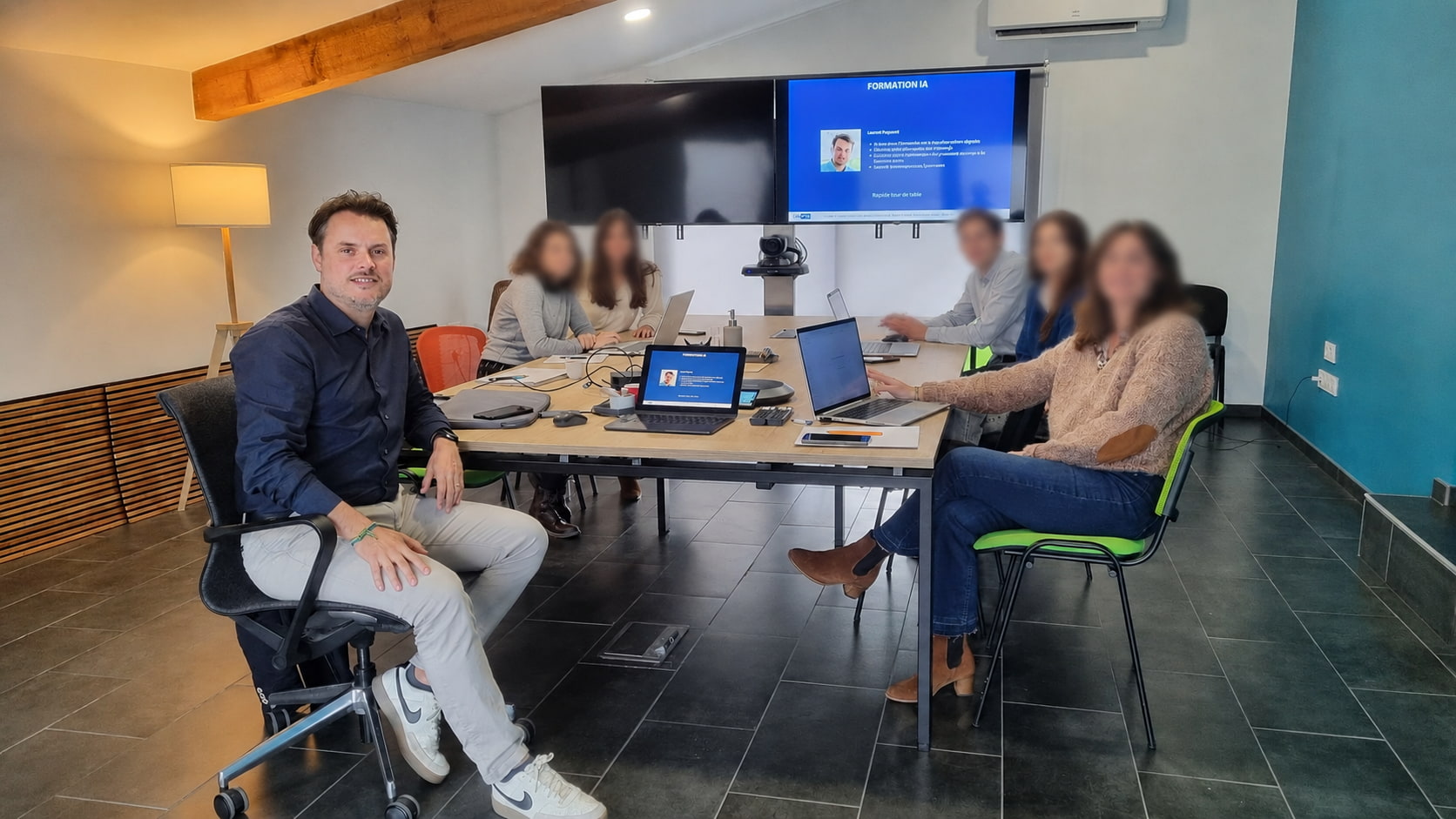 Session de formation IA4OPS en entreprise